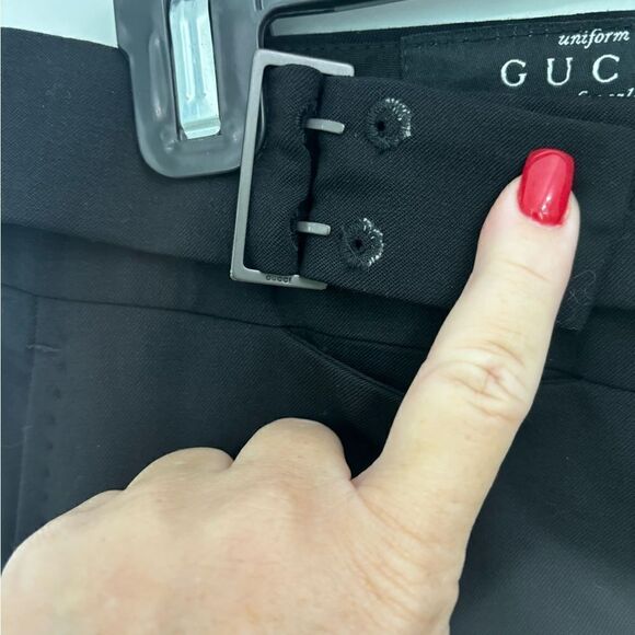 Gently worn black Gucci polyester pants size 46(8) - Picture 3 of 9